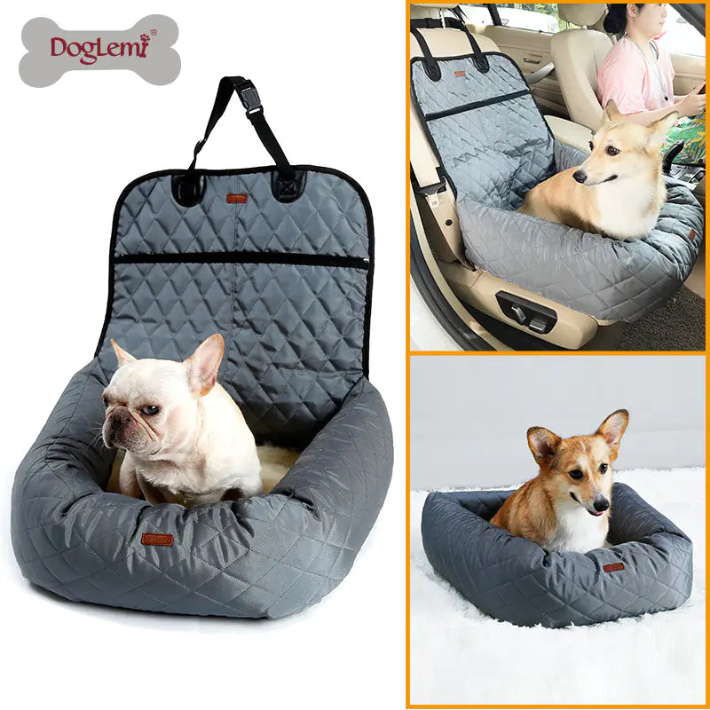 Nueva cama multifuncional para mascotas para el coche con cojín grueso